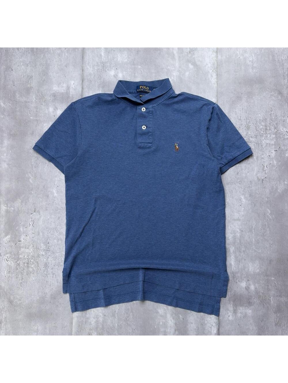 Y2K Navy Polo Ralph Lauren Pima Soft Touch Polo Shirt